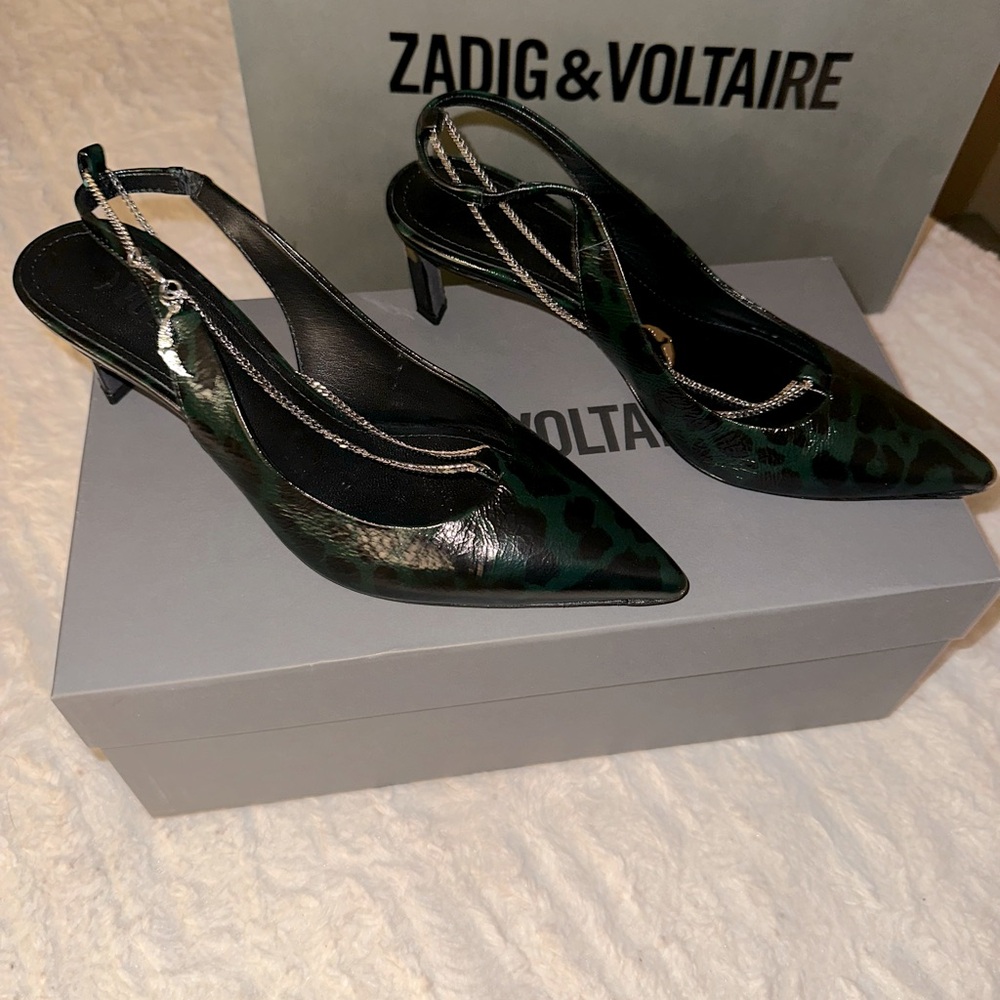Zadig&Voltaire Pointed Slingbacks Slightly worn sz 37